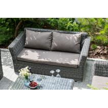  "Капучино" диван из искусственного ротанга двухместный, цвет графит, фото 8 