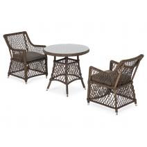  "Эспрессо–80 L" обеденная группа плетеная, цвет коричневый, фото 1 