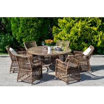  "Эспрессо–150 L" обеденная группа плетеная, цвет коричневый, фото 1 