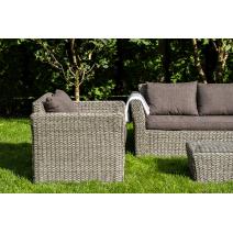  "Капучино" лаунж-зона из искусственного ротанга (гиацинт), цвет серый, фото 6 