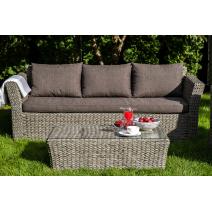  "Капучино" лаунж-зона из искусственного ротанга (гиацинт), цвет серый, фото 8 