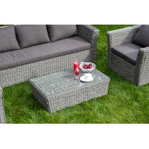  "Капучино" лаунж-зона из искусственного ротанга (гиацинт), цвет серый, фото 13 