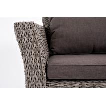  "Капучино" лаунж-зона из искусственного ротанга (гиацинт), цвет серый, фото 20 