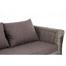  "Капучино" лаунж-зона из искусственного ротанга (гиацинт), цвет серый, фото 22 