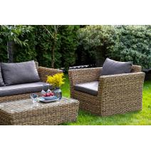  "Капучино" журнальный столик из искусственного ротанга (гиацинт), цвет соломенный, фото 6 