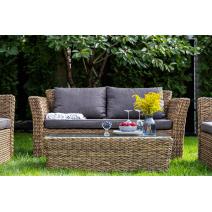  "Капучино" журнальный столик из искусственного ротанга (гиацинт), цвет соломенный, фото 7 