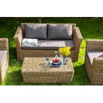  "Капучино" журнальный столик из искусственного ротанга (гиацинт), цвет соломенный, фото 11 