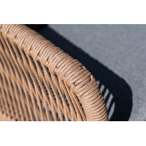  "Канны" лаунж-зона 4-местная из роупа со столиком "Канны" (серый гранит), основание дуб, роуп коричневый, фото 15 