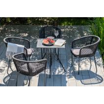  "Конте" интерьерный стол из HPL 63x63см, цвет "серый гранит", фото 8 