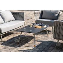  "Монако" лаунж-зона 4-местная из роупа со столом "Верона" (серый гранит), каркас светло-серый, роуп светло-серый, фото 9 