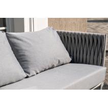  "Монако" лаунж-зона 4-местная из роупа со столом "Верона" (серый гранит), каркас светло-серый, роуп светло-серый, фото 13 