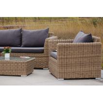  "Капучино Сингл" лаунж-зона из искусственного ротанга, цвет соломенный, фото 8 