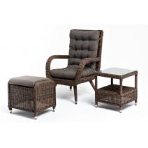  "Толедо" лаунж-зона из искусственного ротанга, цвет коричневый, фото 1 