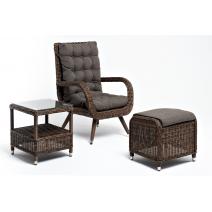  "Толедо" лаунж-зона из искусственного ротанга, цвет коричневый, фото 4 