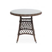  "Эспрессо" плетеный круглый стол, диаметр 80 см, цвет коричневый, фото 2 