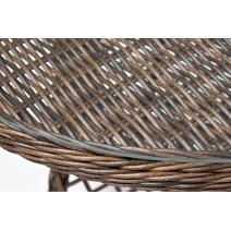  "Эспрессо" плетеный круглый стол, диаметр 80 см, цвет коричневый, фото 4 