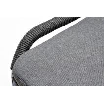  "Венето" обеденная группа на 6 персон со стульями "Милан", каркас темно-серый, роуп темно-серый, фото 17 