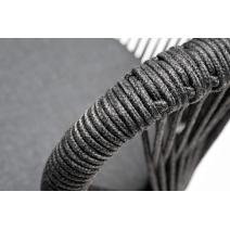  "Венето" обеденная группа на 6 персон со стульями "Милан", каркас темно-серый, роуп темно-серый, фото 18 