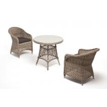  "Эспрессо–80 R" обеденная группа плетеная, цвет бежевый, фото 1 