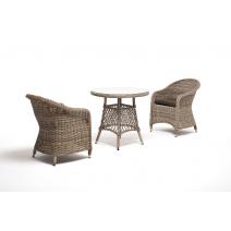  "Эспрессо–80 R" обеденная группа плетеная, цвет бежевый, фото 3 