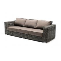  "Боно" диван из искусственного ротанга трехместный, цвет графит, фото 1 