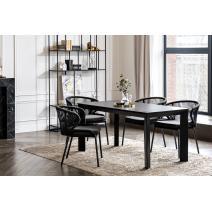  "Венето" обеденная группа на 4 персоны со стульями "Милан", каркас темно-серый, роуп темно-серый, фото 2 