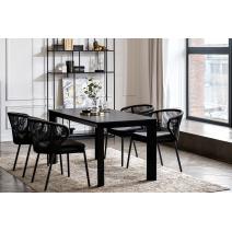  "Венето" обеденная группа на 4 персоны со стульями "Милан", каркас темно-серый, роуп темно-серый, фото 4 