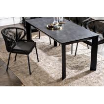  "Венето" обеденная группа на 4 персоны со стульями "Милан", каркас темно-серый, роуп темно-серый, фото 8 