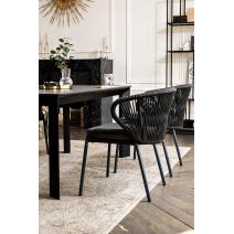  "Венето" обеденная группа на 4 персоны со стульями "Милан", каркас темно-серый, роуп темно-серый, фото 11 