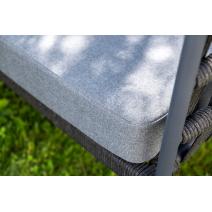  "Диего" лаунж-зона 4-местная плетеная из роупа (веревки), каркас алюминиевый темно-серый, роуп темно-серый, фото 15 