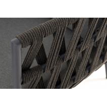  "Диего" лаунж-зона 4-местная плетеная из роупа (веревки), каркас алюминиевый темно-серый, роуп темно-серый, фото 22 