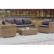  "Капучино" лаунж-зона из искусственного ротанга, цвет соломенный, фото 6 