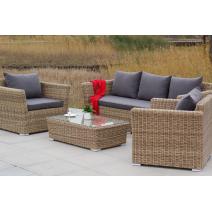  "Капучино" лаунж-зона из искусственного ротанга, цвет соломенный, фото 7 