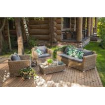  "Капучино" лаунж-зона из искусственного ротанга, цвет соломенный, фото 11 