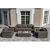  "Боно" лаунж-зона из искусственного ротанга, цвет графит, фото 1 