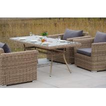  "Моккачино" обеденная группа из искусственного ротанга, цвет соломенный, фото 5 
