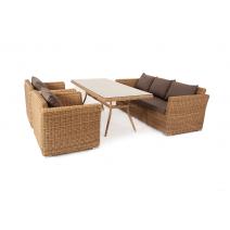  "Моккачино" обеденная группа из искусственного ротанга, цвет соломенный, фото 7 