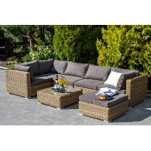  "Лунго" модуль диванный угловой с подушками, цвет соломенный (гиацинт), фото 7 