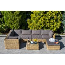  "Лунго" модуль диванный угловой с подушками, цвет соломенный (гиацинт), фото 11 