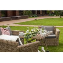  "Аффогато" обеденная группа из искусственного ротанга, цвет соломенный, фото 2 