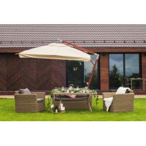  "Аффогато" обеденная группа из искусственного ротанга, цвет соломенный, фото 4 