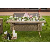  "Аффогато" обеденная группа из искусственного ротанга, цвет соломенный, фото 7 