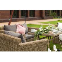  "Аффогато" обеденная группа из искусственного ротанга, цвет соломенный, фото 8 