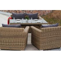  "Аффогато" обеденная группа из искусственного ротанга, цвет соломенный, фото 12 