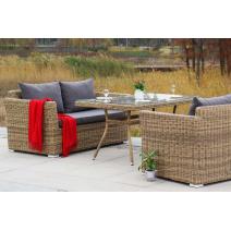  "Аффогато" обеденная группа из искусственного ротанга, цвет соломенный, фото 13 