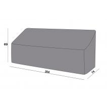  Защитный чехол на диван Канны, трехместный 204×74×69 см, цвет серый, фото 2 