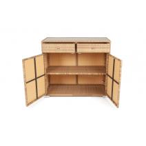  "Мальта" тумба плетеная из искусственного ротанга, цвет соломенный, фото 4 