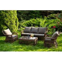  "Гранд Латте" лаунж-зона из искусственного ротанга, цвет коричневый, фото 1 