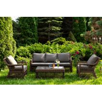  "Гранд Латте" лаунж-зона из искусственного ротанга, цвет коричневый, фото 2 