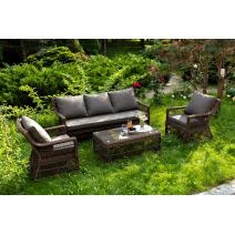  "Гранд Латте" лаунж-зона из искусственного ротанга, цвет коричневый, фото 3 